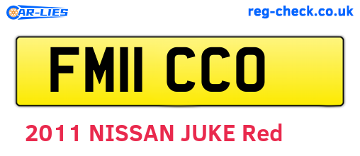 FM11CCO are the vehicle registration plates.
