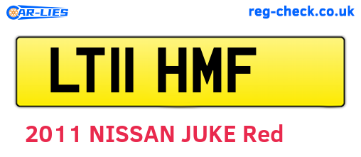 LT11HMF are the vehicle registration plates.