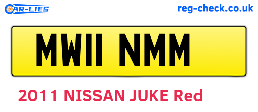 MW11NMM are the vehicle registration plates.
