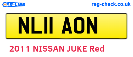 NL11AON are the vehicle registration plates.