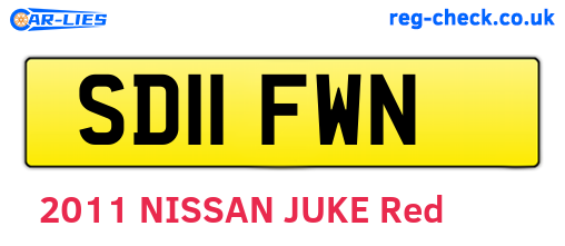 SD11FWN are the vehicle registration plates.