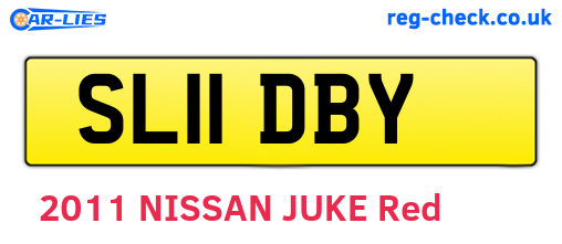 SL11DBY are the vehicle registration plates.