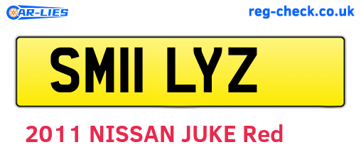 SM11LYZ are the vehicle registration plates.
