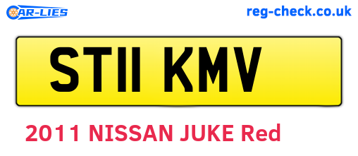 ST11KMV are the vehicle registration plates.