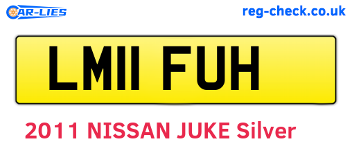 LM11FUH are the vehicle registration plates.