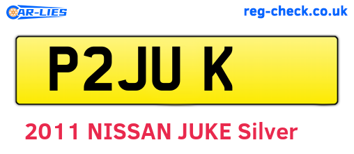 P2JUK are the vehicle registration plates.