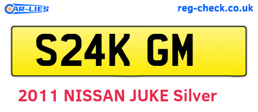 S24KGM are the vehicle registration plates.