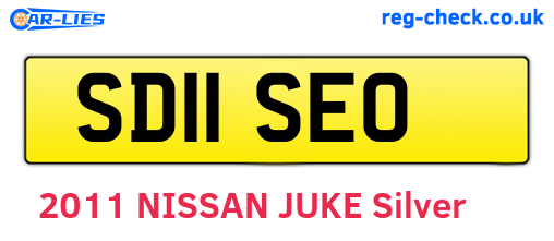 SD11SEO are the vehicle registration plates.
