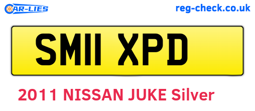 SM11XPD are the vehicle registration plates.