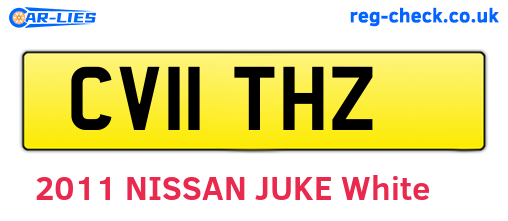 CV11THZ are the vehicle registration plates.