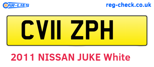 CV11ZPH are the vehicle registration plates.