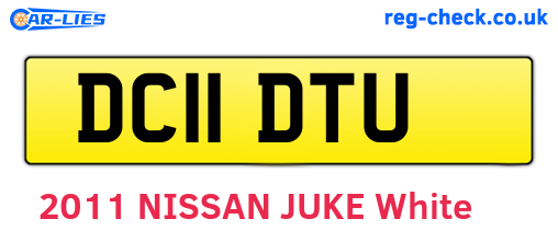 DC11DTU are the vehicle registration plates.