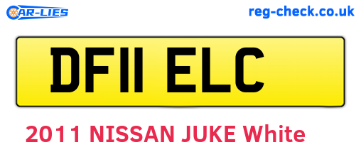 DF11ELC are the vehicle registration plates.