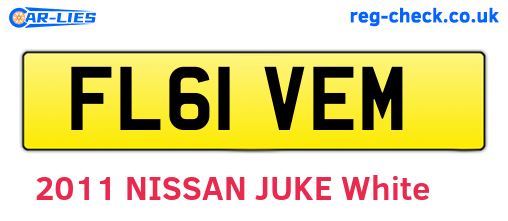 FL61VEM are the vehicle registration plates.