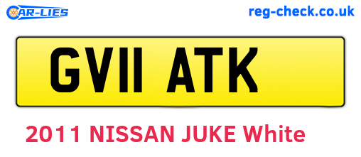 GV11ATK are the vehicle registration plates.