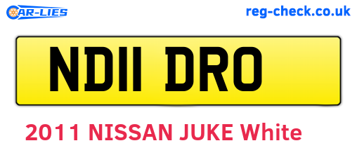 ND11DRO are the vehicle registration plates.