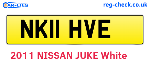 NK11HVE are the vehicle registration plates.