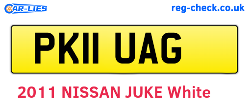 PK11UAG are the vehicle registration plates.