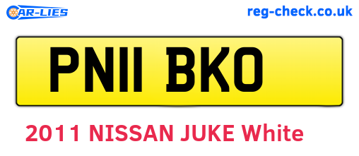 PN11BKO are the vehicle registration plates.