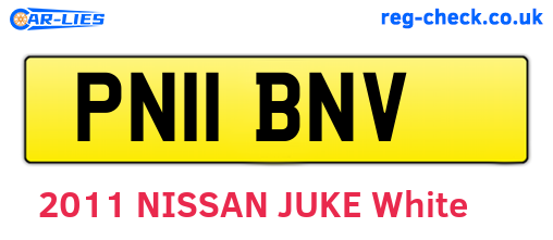 PN11BNV are the vehicle registration plates.