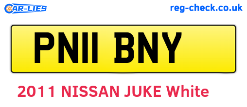PN11BNY are the vehicle registration plates.