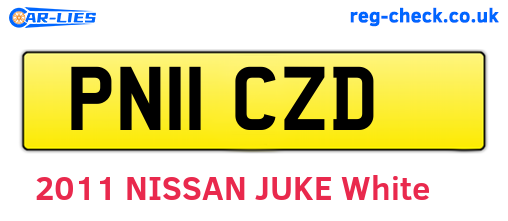 PN11CZD are the vehicle registration plates.