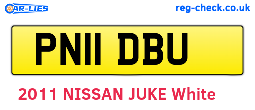 PN11DBU are the vehicle registration plates.