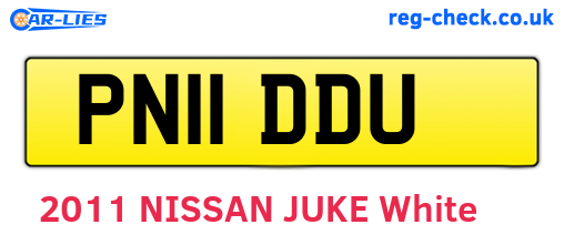 PN11DDU are the vehicle registration plates.
