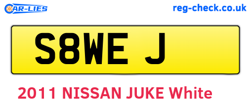 S8WEJ are the vehicle registration plates.