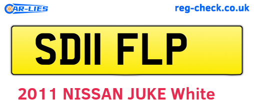 SD11FLP are the vehicle registration plates.