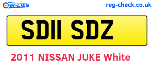 SD11SDZ are the vehicle registration plates.