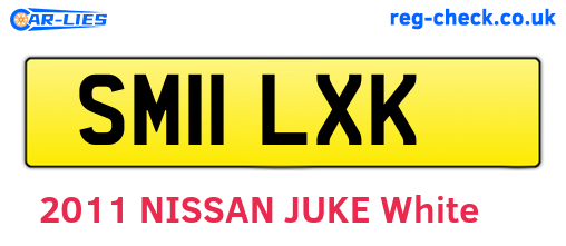 SM11LXK are the vehicle registration plates.