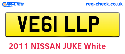 VE61LLP are the vehicle registration plates.