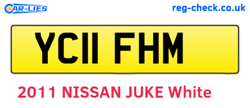 YC11FHM are the vehicle registration plates.
