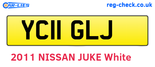 YC11GLJ are the vehicle registration plates.