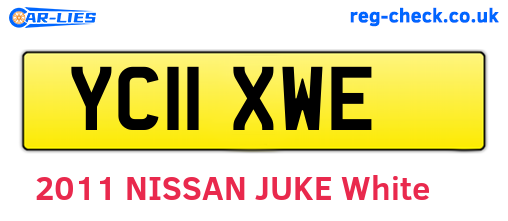 YC11XWE are the vehicle registration plates.
