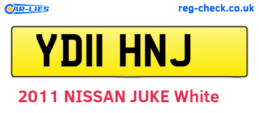 YD11HNJ are the vehicle registration plates.