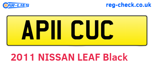 AP11CUC are the vehicle registration plates.