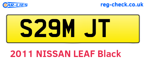 S29MJT are the vehicle registration plates.
