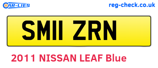 SM11ZRN are the vehicle registration plates.