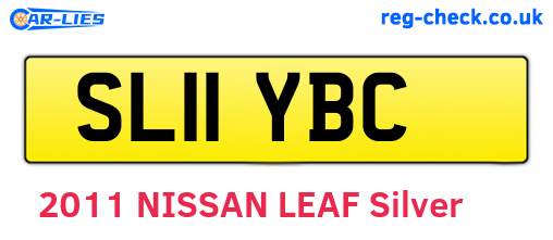 SL11YBC are the vehicle registration plates.