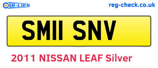 SM11SNV are the vehicle registration plates.