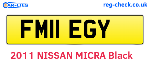 FM11EGY are the vehicle registration plates.
