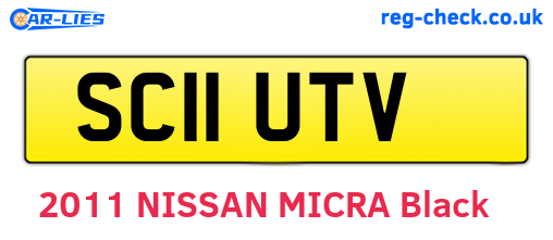 SC11UTV are the vehicle registration plates.