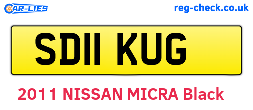 SD11KUG are the vehicle registration plates.