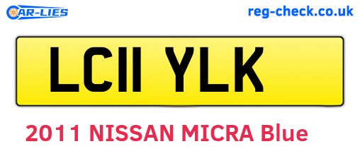 LC11YLK are the vehicle registration plates.