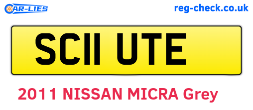 SC11UTE are the vehicle registration plates.
