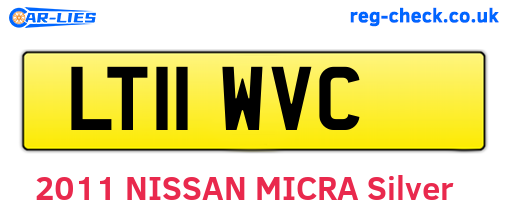 LT11WVC are the vehicle registration plates.