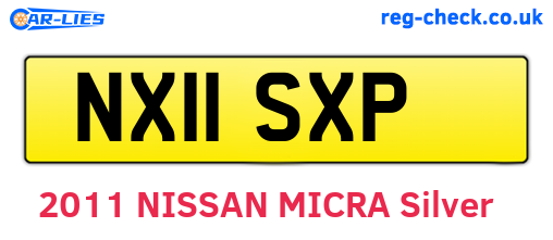 NX11SXP are the vehicle registration plates.