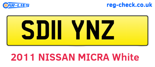 SD11YNZ are the vehicle registration plates.